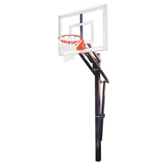 Slam III Steel-Acrylic In Ground Adjustable Basketball System, Purple