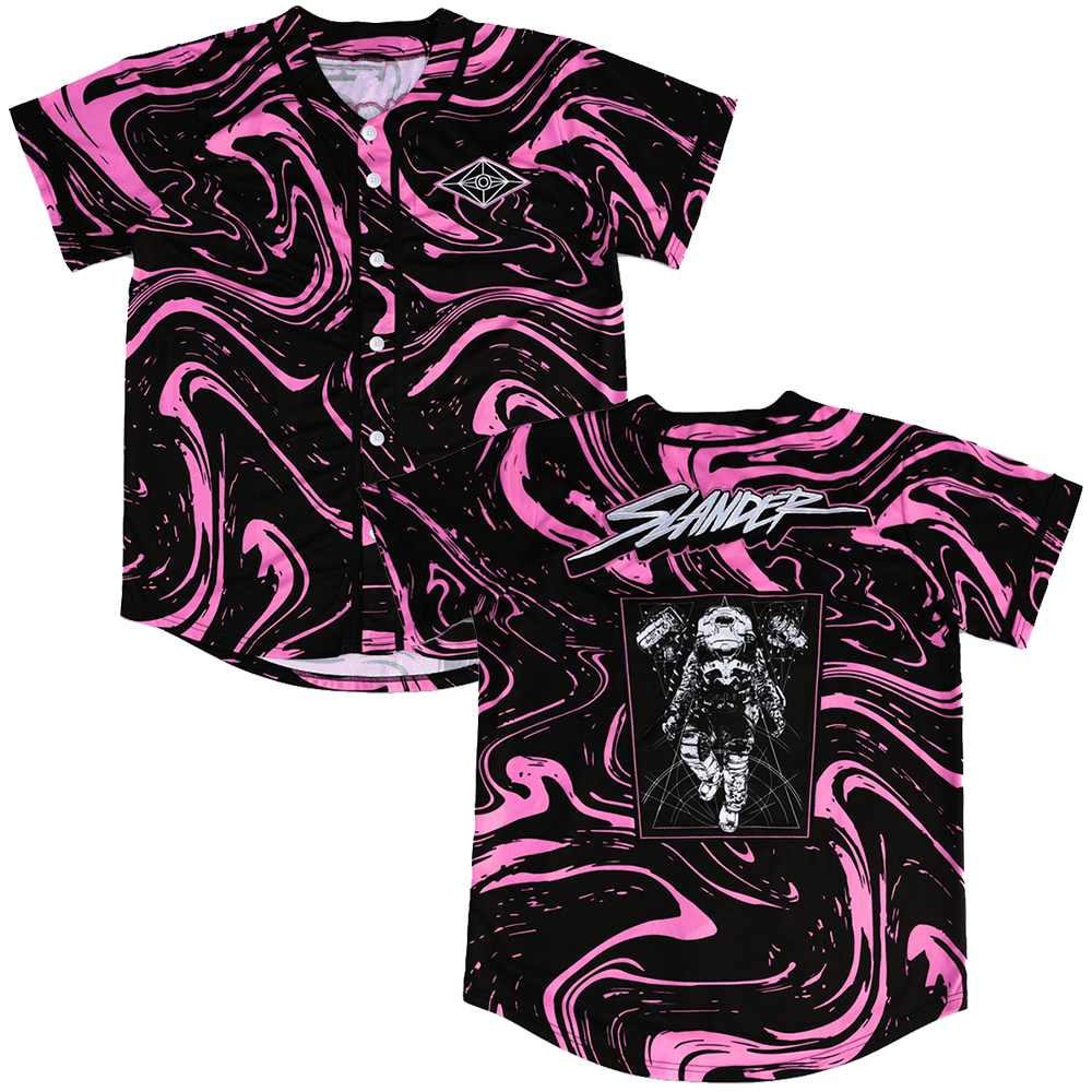 Slander SPACEMAN Baseball Jersey Merch Harajuku Thin button Baseball