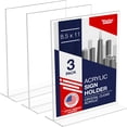 thumbnail image 1 of Acrylic Sign Holder 8.5 x 11, T-Shape Double-Sided Acrylic Table Stand with Wide Base, Plastic Tabletop Holder, Menu and Paper Display for Tables, Ideal for Offices, Restaurants, and Events (6 Pack), 1 of 2