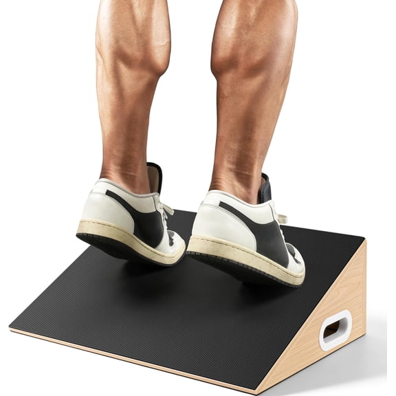 Slant Board, 19.7" Wide  Stretcher Slant Board for  Stretching, Squats,  Over , Weightlifting, and Fitness, 6.5" Height for Deeper Squats &   Activation