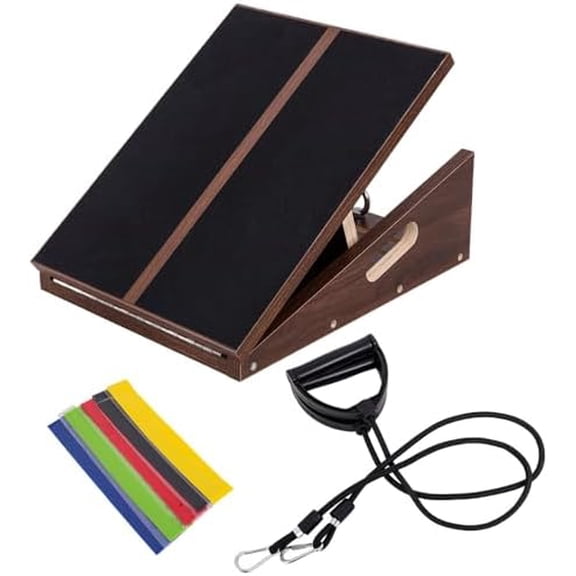 Slant Board for Calf Stretching & Relief, Adjustable Wooden Incline Slant Board for Squats, Calf Stretcher Board for Knees Ankle Heel Feet Leg, Home Gym Physical Therapy$$Sport & Recreation Other