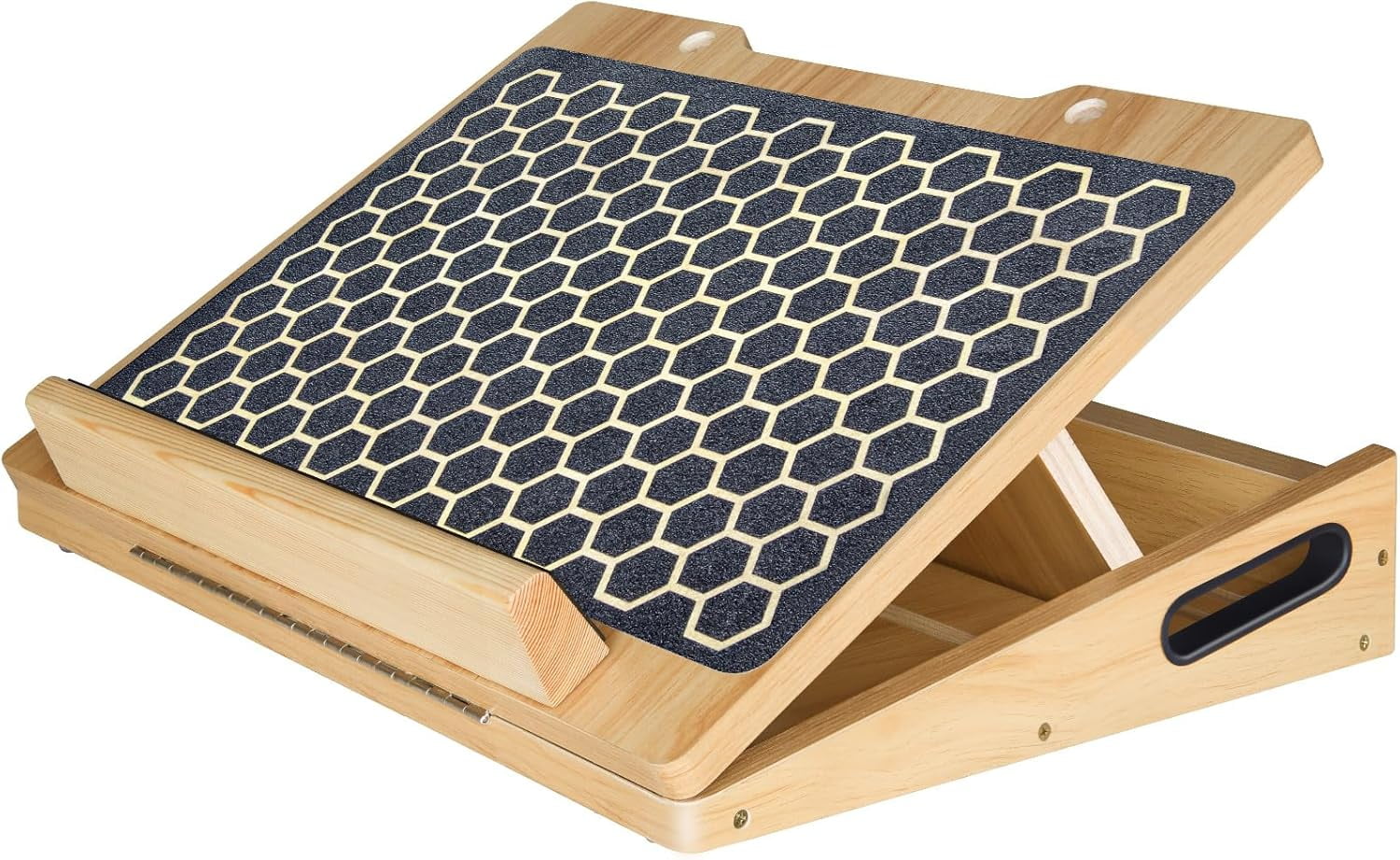 Planche Inclinée En Bois Pour Élongation Mollets - Étirement, Squats, Pilates - Portable