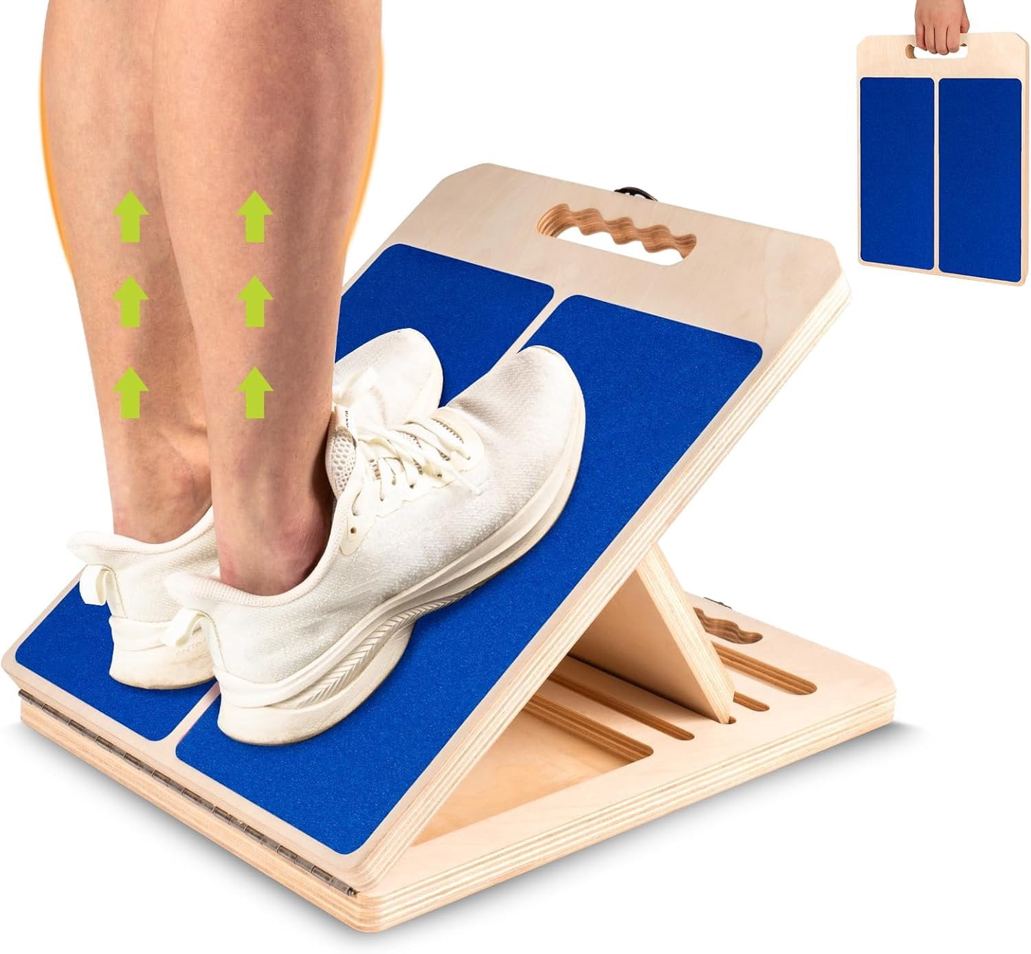 Slant Board for Stretching, Adjustable Portable Wooden Incline Board ...