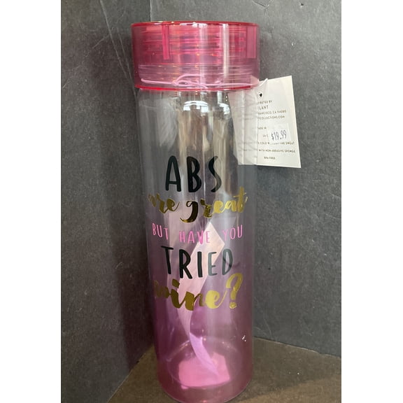 Slant Collections Double Walled Acrylic Water Bottle 16oz Abs