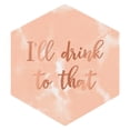 thumbnail image 1 of Slant Collections I'll Drink To That Die-Cut Party/Beverage/Cocktail Napkins, 1 of 1
