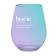 thumbnail image 1 of Slant Collections Jumbo Stemless Wine Glass, 30-Ounce, Bestie, 1 of 2