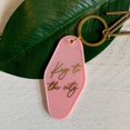 thumbnail image 1 of Slant Collections Key to the City Pink Motel Key Tag | Acrylic, 1 of 4
