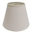 thumbnail image 1 of 14" White Linen Empire Lampshade with Washer Fitter - Slant Design for Table & Floor Lamps, 1 of 7