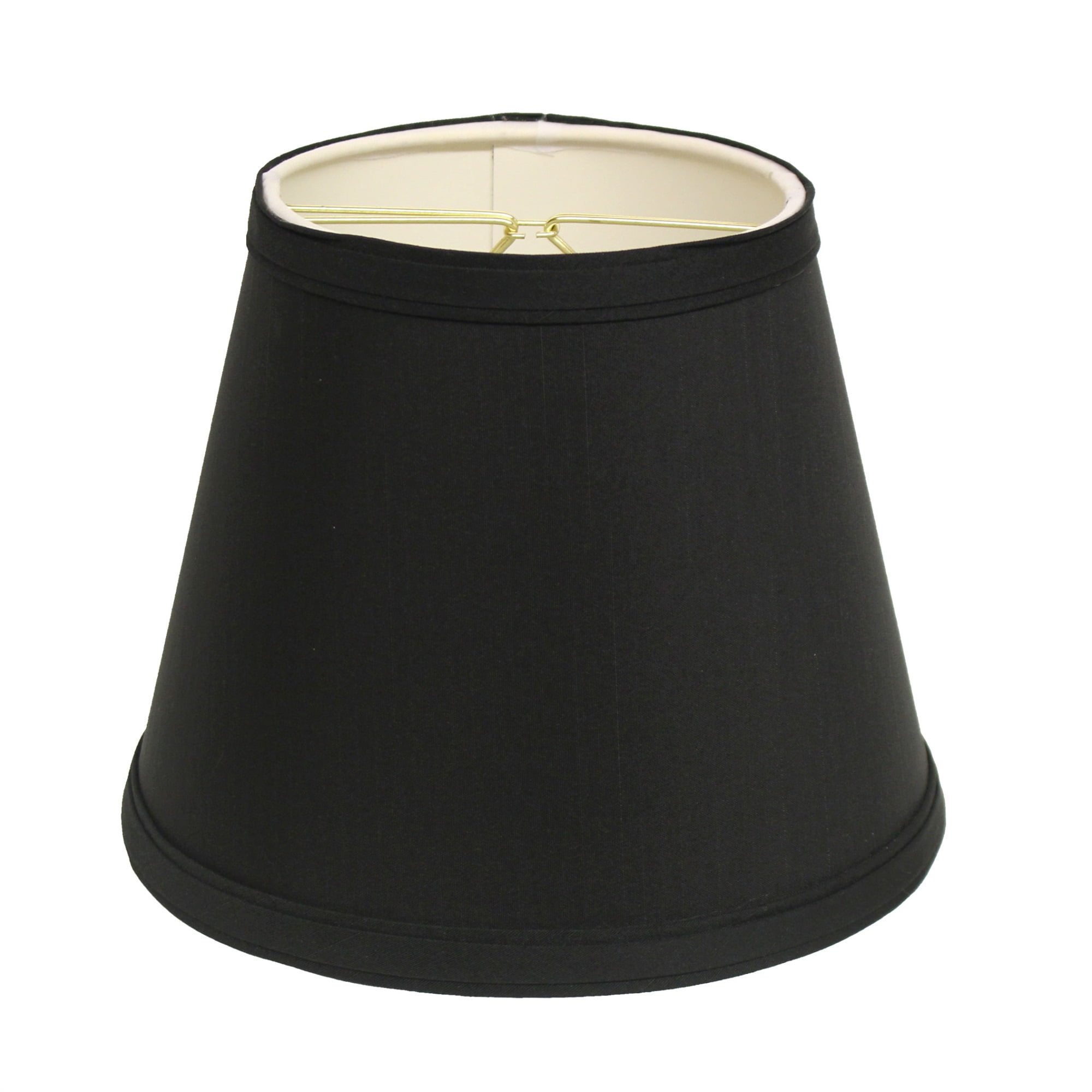 Modern Empire Silk Drum Chandelier Shade in Black and White