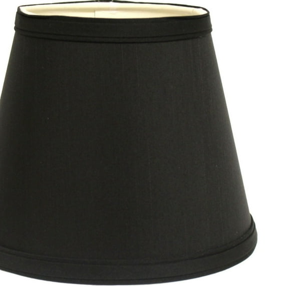 Table Lamps Slant Empire Hardback Lampshade with Washer Fitter, Black (with white lining),Floor Lamps