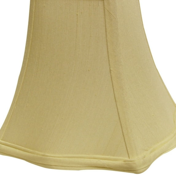 Table Lamps Slant Fancy Square Softback Lampshade with Washer Fitter, Antique White,Floor Lamps