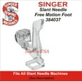 thumbnail image 1 of Slant Needle See Through Darning Foot 384037 Fits All Singer Slant Needle Machines See Description, 1 of 1