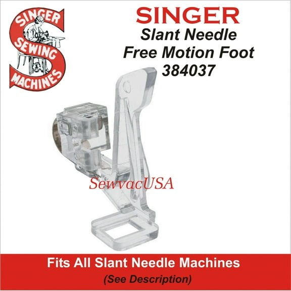 Slant Needle See Through Darning Foot 384037 Fits All Singer Slant Needle Machines See Description