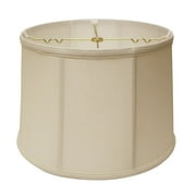 Slant Retro Drum Softback Lampshade with Washer Fitter, Vanilla