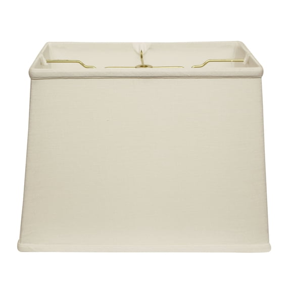 Slant Retro Rectangle Softback Lampshade with Washer Fitter, White
