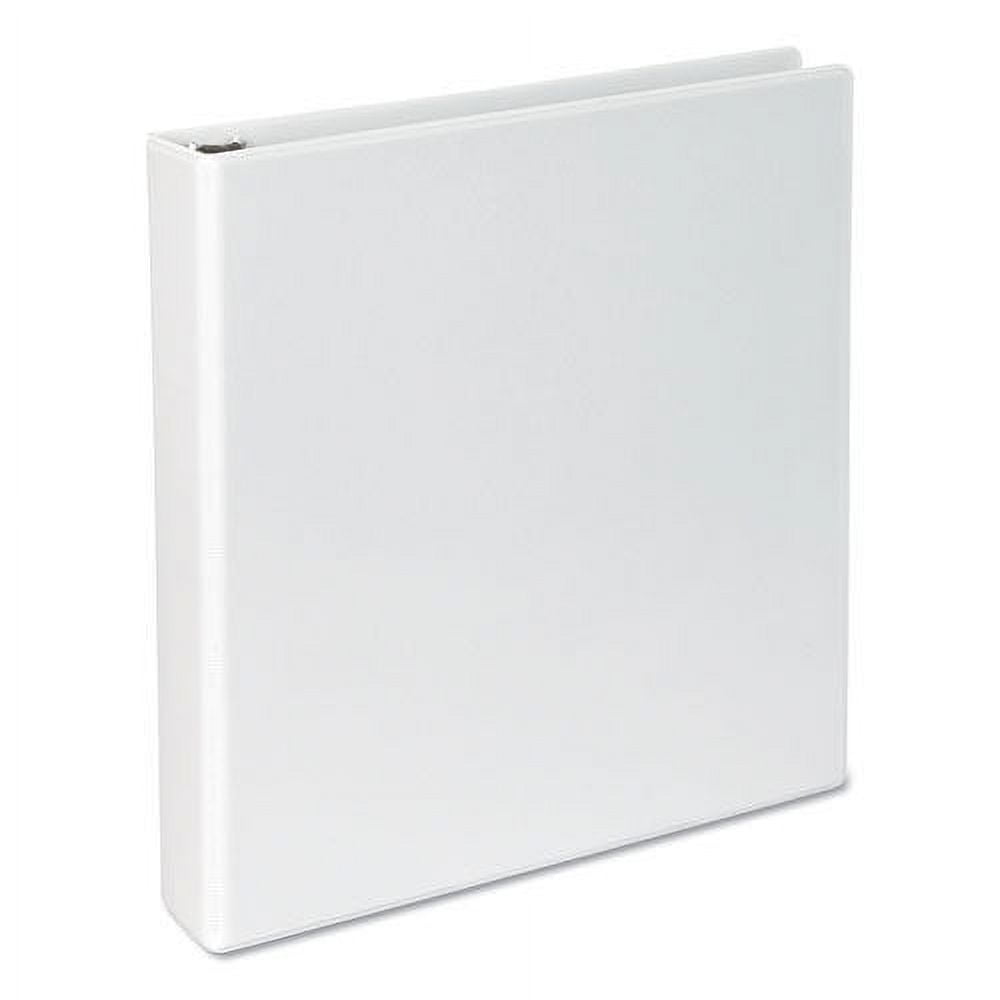 Universal Economy 1 1/2" 3-Ring View Binders D-Ring Matte White (UNV20744)