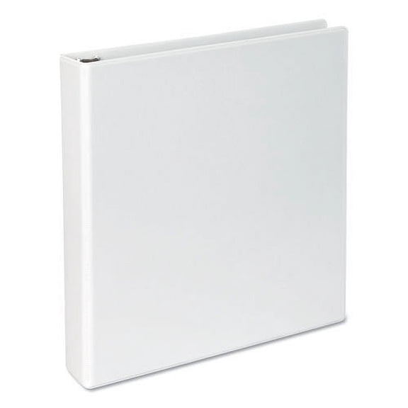 Universal Economy 1 1/2" 3-Ring View Binders D-Ring Matte White (UNV20744)