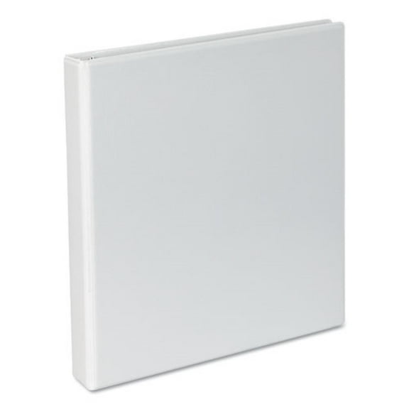 Universal Economy 1" 3-Ring View Binders D-Ring Matte White (UNV20742)
