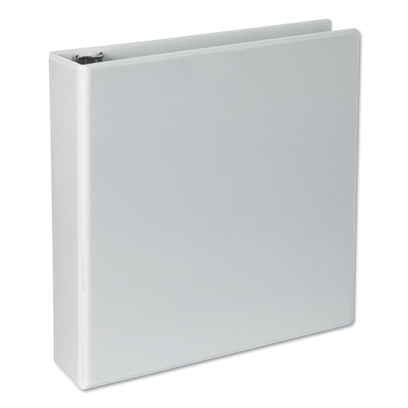Universal Slant-Ring View Binder, 3 Rings, 2" Capacity, 11 x 8.5, White, 4/Pack -UNV20746PK