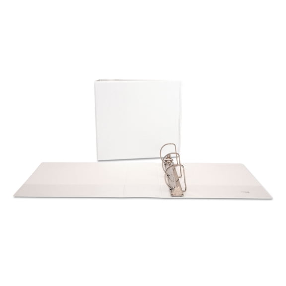 UNIVERSAL Slant-Ring Economy View Binder 4" Capacity White 20994