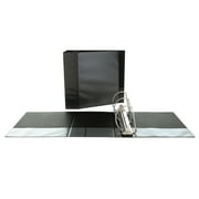 Slant-Ring View Binder, 3 Rings, 5" Capacity, 11 X 8.5, Black | Bundle of 5 Each