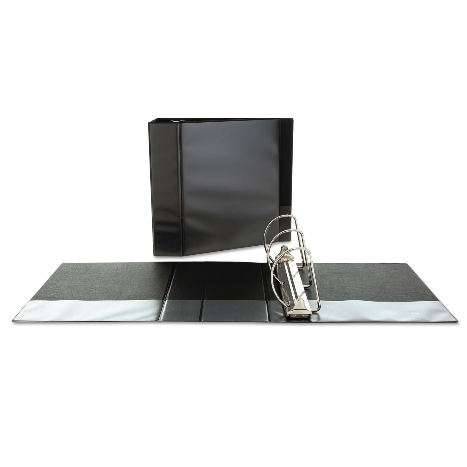 Universal UNV20998 11 in. x 8.5 in. 5 in. Capacity 3 Rings Slant-Ring View Binder - Black