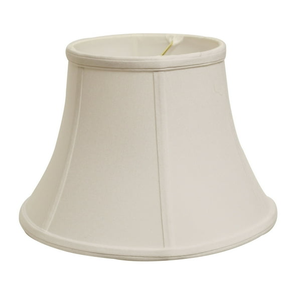 Slant Shallow Drum Softback Lampshade with Washer Fitter, Snow