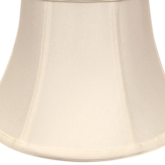 Slant Shallow Drum Softback Lampshade with Washer Fitter,White,White Shantung Lighting Lamps