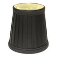 thumbnail image 1 of Table Lamps Slant Side Pleat Chandelier Lampshade with Flame Clip, Black/Gold (Set of 6),Floor Lamps, 1 of 1