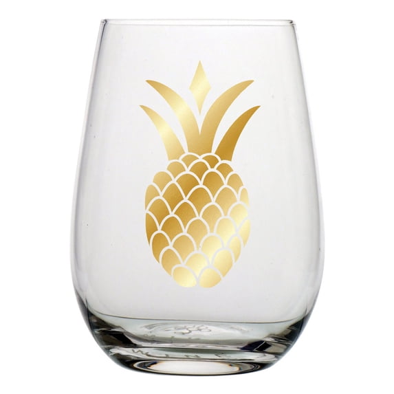 Slant Stemless Wine Glass 20 oz. 3.5 x 5"H