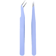 Slant Tweezers for Women and Men ，Facial, Brow and Ingrown Hair Removal–Sharp - Purple