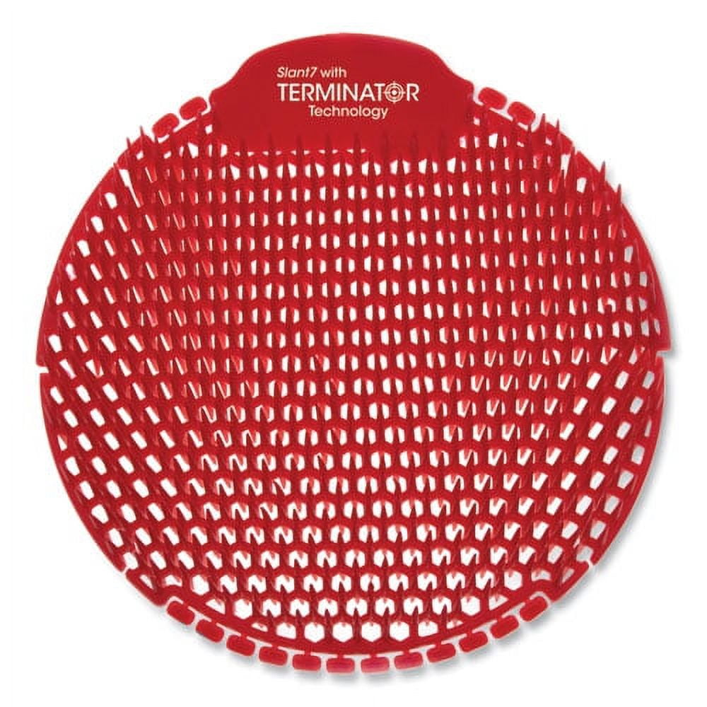 Slant7 with Terminator Urinal Screen, Forest Scent, Red, 5/Box | Bundle ...