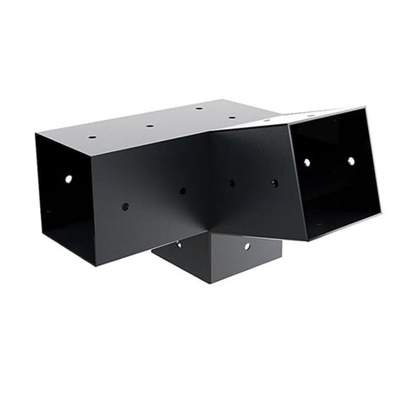 Slanted Roof Pergola Brackets Wall Mount with Hardware for 4X4 Inch Porch Gazebo