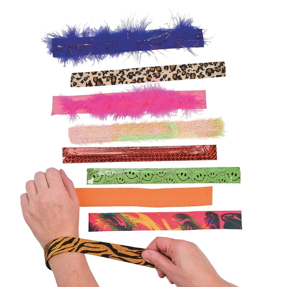 Slap Bracelet Assortment 100Pc - Party Favors - 100 Pieces