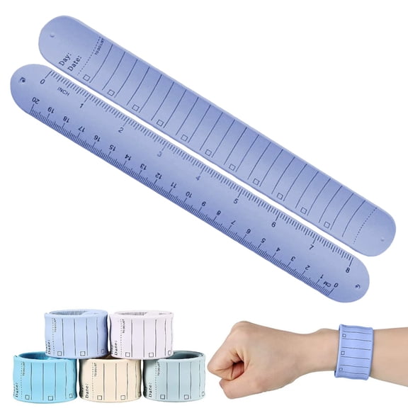 Slap Bracelet Erasable Memo Wristband, Reusable Silicone Wrist Notepad, Portable Note Taking Bracelet