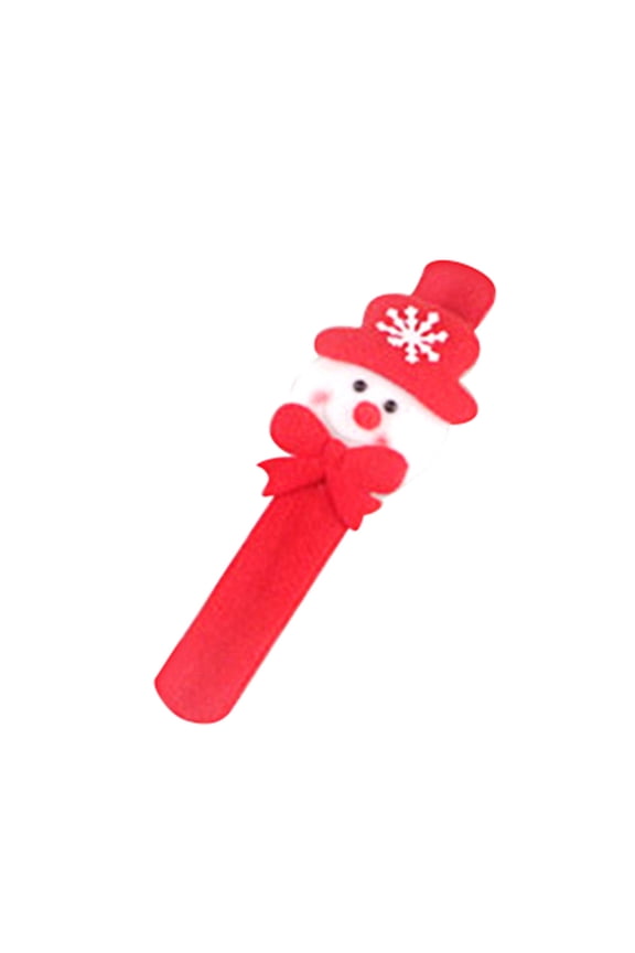 Slap Circle Lightweight Funny Velvet Cloth Christmas Glow Slap Bracelets