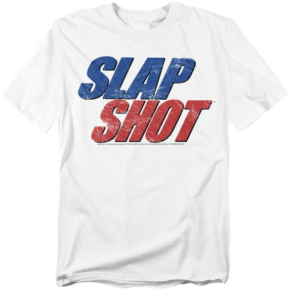 Slap Shot T-Shirt Blue Red Logo Unisex Graphic Tee For Men & Women