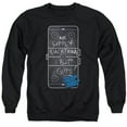 thumbnail image 1 of Slap Shot Chalkboard Adult Crewneck Sweatshirt Black, 1 of 1