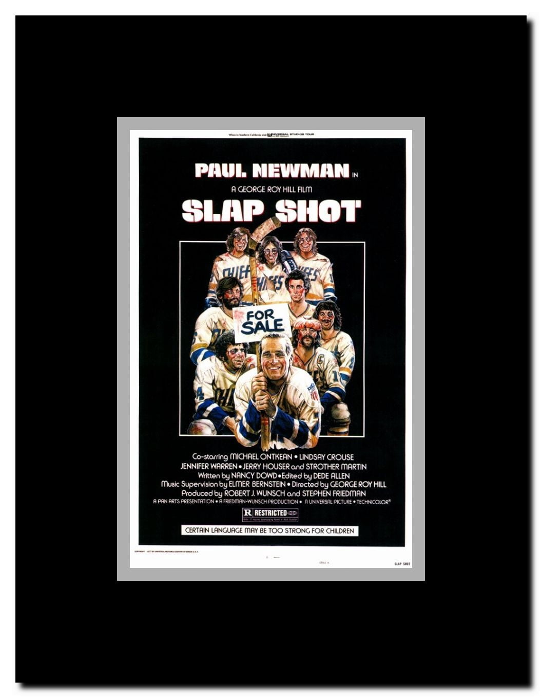 Slap Shot Framed Movie Poster