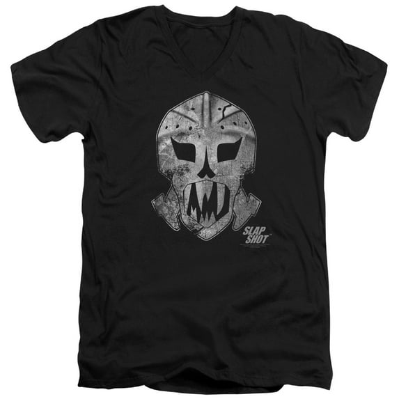 Slap Shot Goalie Mask S/S Adult V-Neck Black