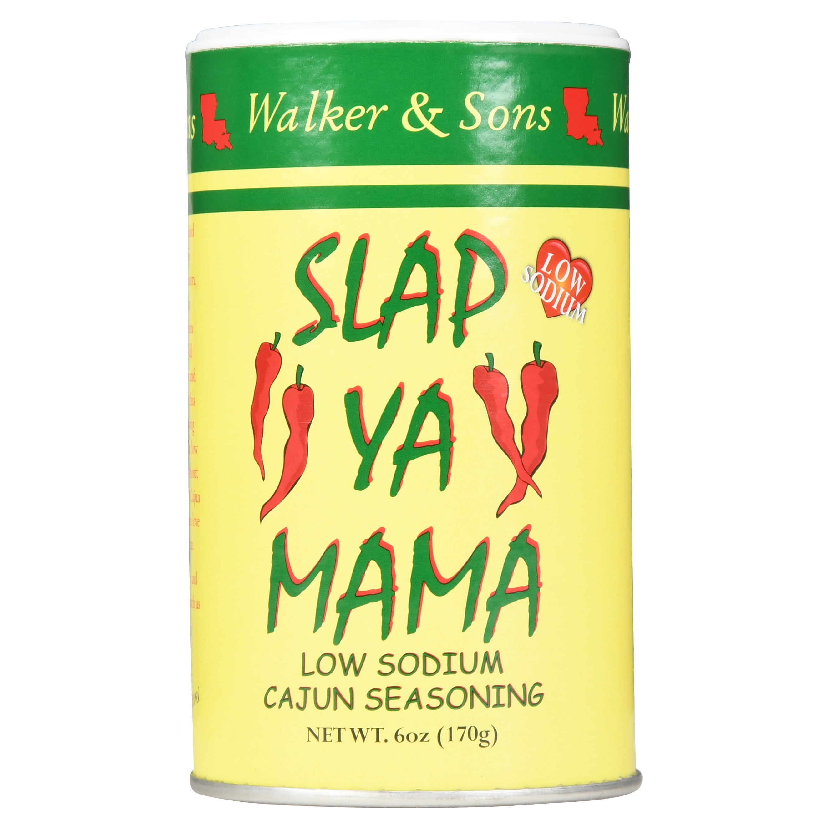 Slap Ya Mama 329544 6 oz Song Cajun Blend Low Sodium Seasoning Mix - Pack  of 6