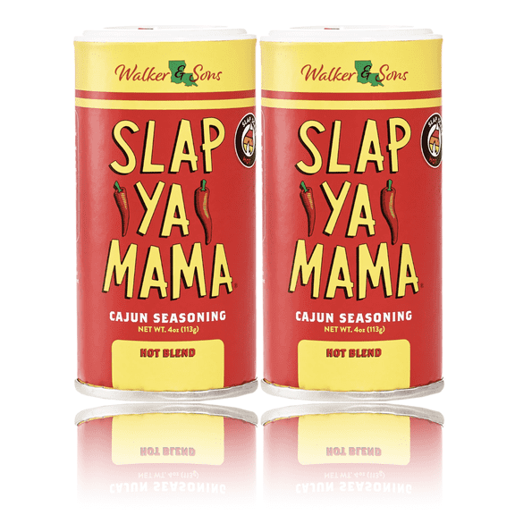 Slap Ya Mama All Natural Cajun Seasoning from Louisiana, Hot Blend, MSG Free and Kosher, 4 Ounce (2-Pack)