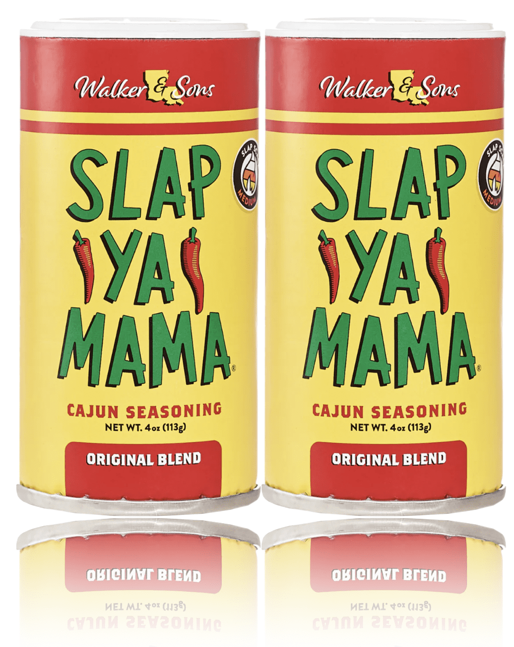 Slap Ya Mama All Natural Cajun Seasoning from Louisiana, Original Blend, MSG Free and Kosher, 4