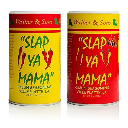 Slap Ya Mama Cajun Seasoning Original & Hot Blend 8 oz Two Pack