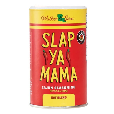 Slap Ya Mama Hot Cajun Seasoning, 8 oz Canister – Extra Spicy Louisiana Cajun Flavor