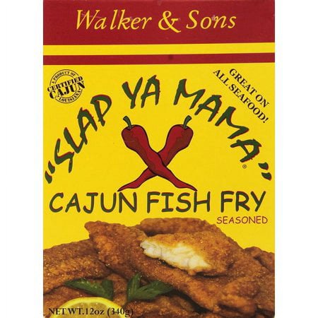 Slap Ya Mama Louisiana Style Cajun Fish Fry, MSG-Free and Kosher, 12 Ounce Box, Pack of 3