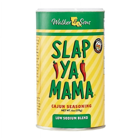 Slap Ya Mama Low Sodium Cajun Seasoning, 6 oz Canister – Authentic Louisiana Flavor with Less Salt