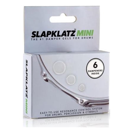 SlapKlatz 1109275 Mini Drum Damper Gel Pads with Case, Clear - 6 Gel Pads