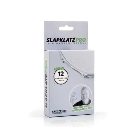 SlapKlatz 1109279 Pro Drum Damper Gel Pads with Case, Clear - 12 Gel Pads