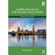 Slapper and Kellys the English Legal System, Paperback